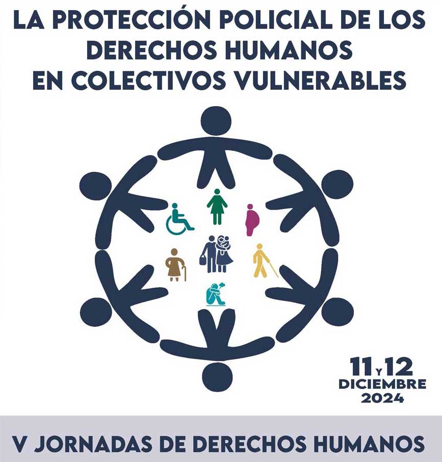 Cartel de las V Jornadas de Derechos Humanos en colectivos vulnerables días 11 y 12 diciembre