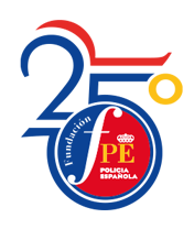 Logotipo de la fundación Policía Española 25 aniversario