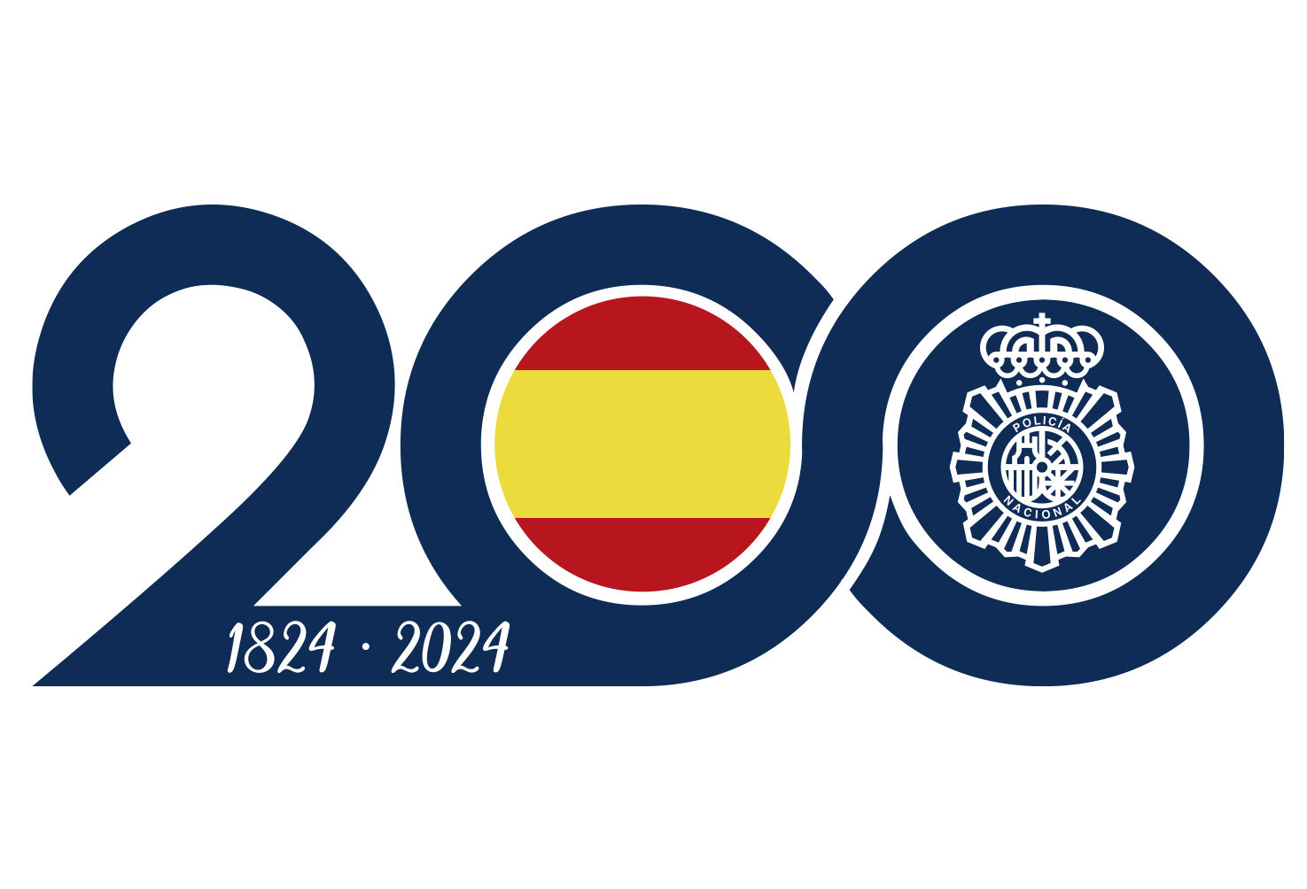 Logotip 200 aniversari Policia Nacional