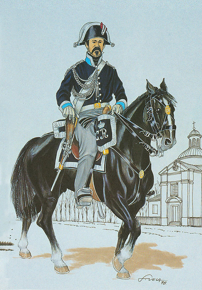 Uniformedun polizia Errege Zaindarien Kidegoa (1825)