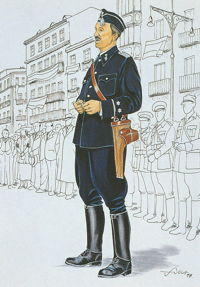 Uniformedun polizia Eraso- eta Segurtasun Kidegoa (1936/1941) 